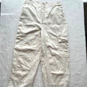 Universal Thread White Cotton Cargo Pants - Size 8